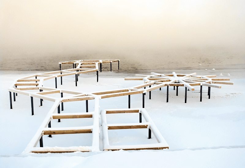 Компания «ГлавФундамент» установила пирс на винтовых сваях