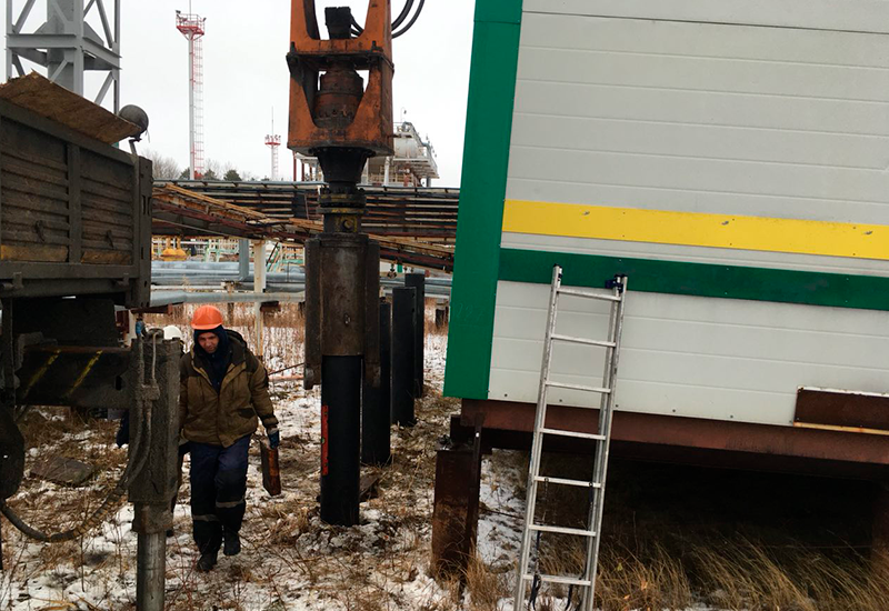 Устройство фундамента опор трубопровода Приобского нефтяного месторождения 2 Устройство фундамента опор трубопровода Приобского нефтяного месторождения 2