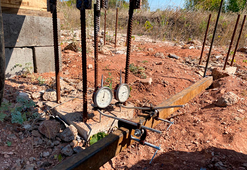 Серия испытаний свай для фундаментов опор башен связи 1