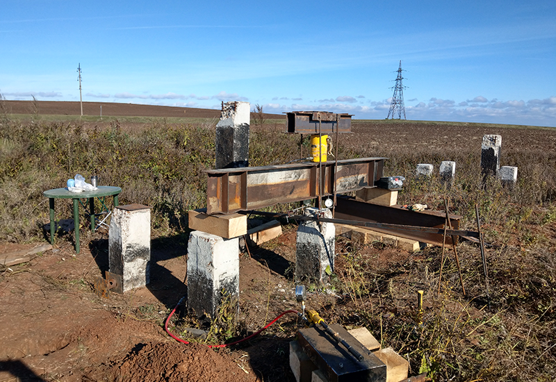 Серия испытаний свай для фундаментов опор башен связи 2