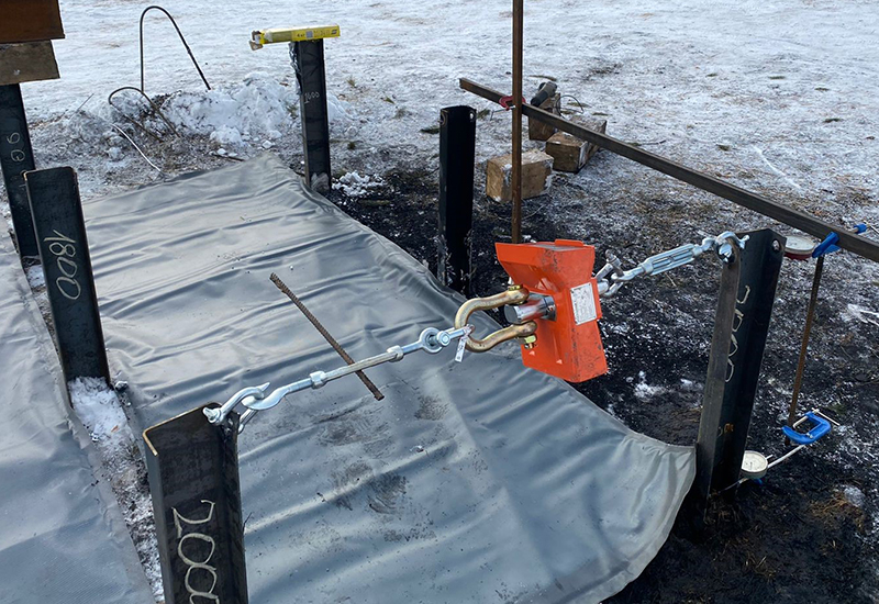 Испытания грунтов забивными сваями в рамках строительства СЭС 2