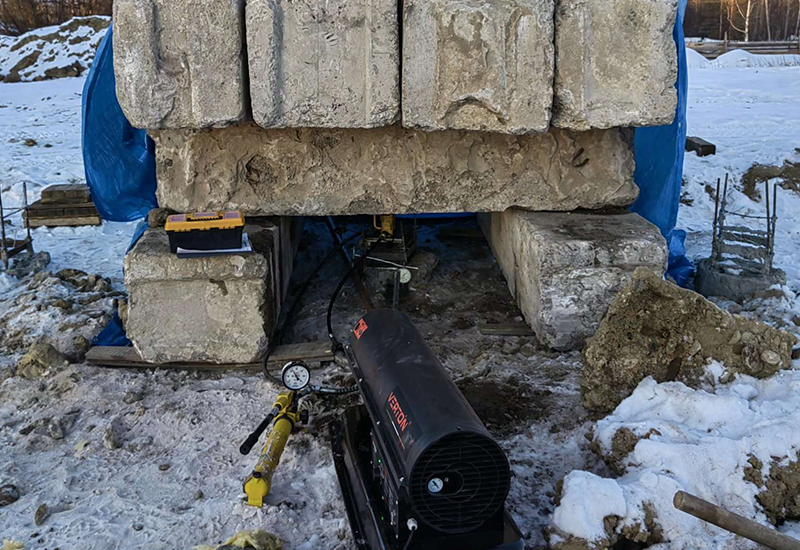 Испытания буронабивных свай для фундамента сельского Дома культуры 1 Испытания буронабивных свай для фундамента сельского Дома культуры 1