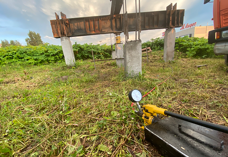 Испытания забивных свай в рамках строительства жилого комплекса 1 Испытания забивных свай в рамках строительства жилого комплекса 1