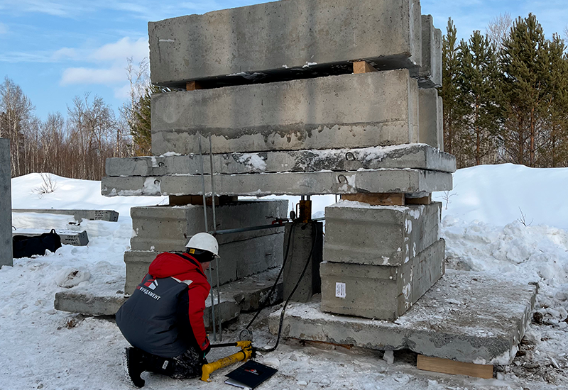 Испытания забивных свай в рамках реконструкции магистрального нефтепровода