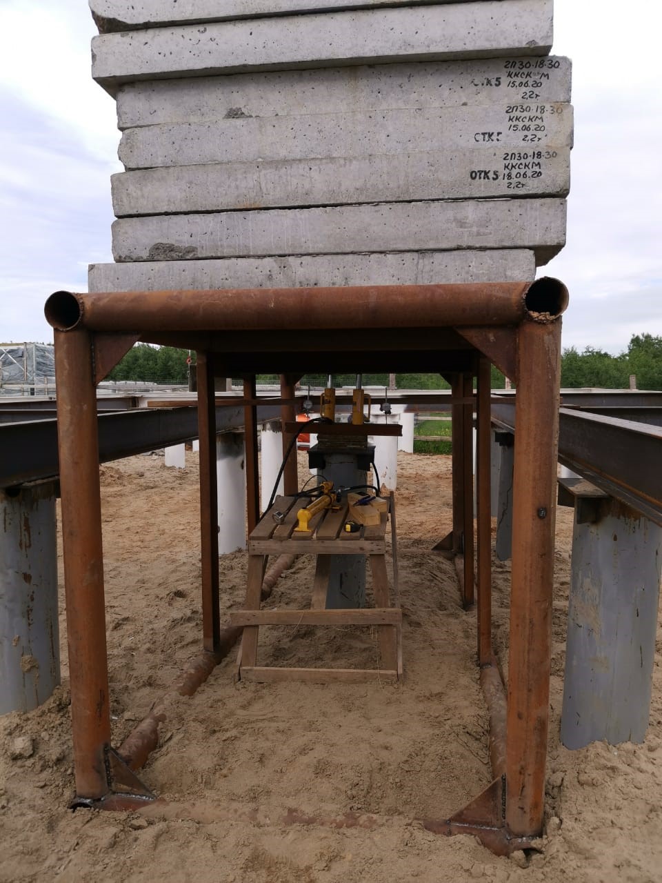 Испытания грунтов сваями на объекте «Детский сад»