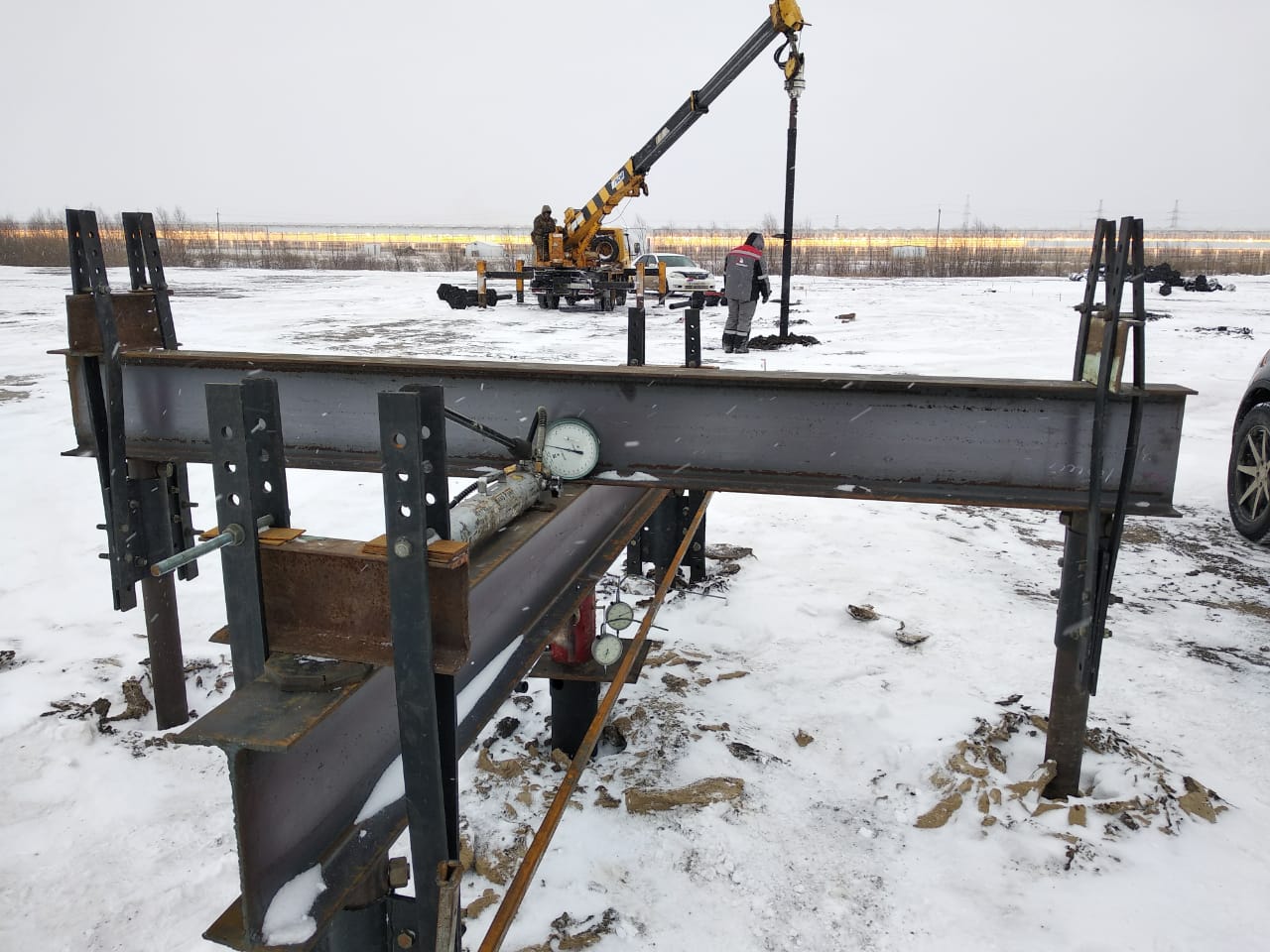 Испытания грунтов статической нагрузкой на сваи