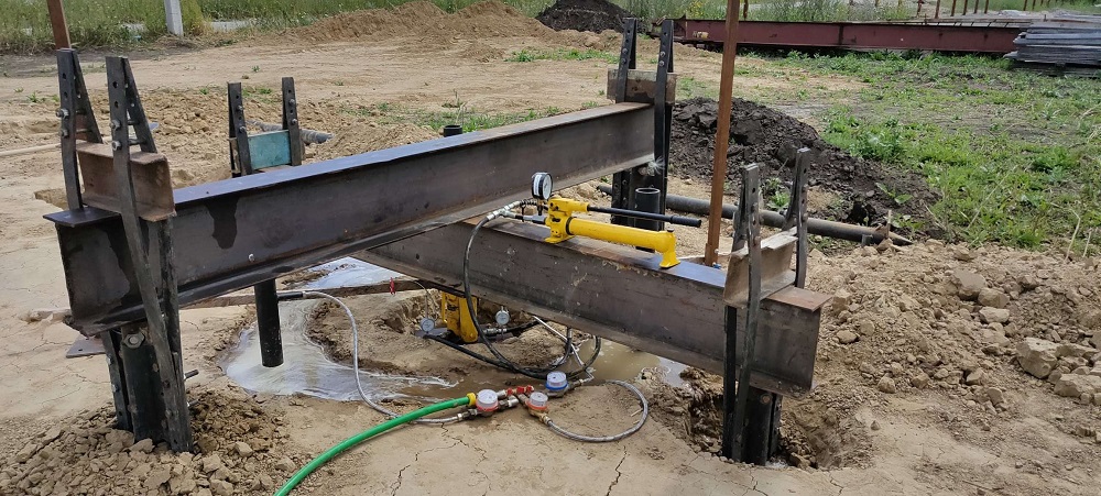 Ход и результаты испытаний винтовых свай