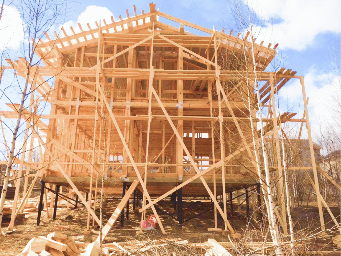 Каркасный дом 8х12