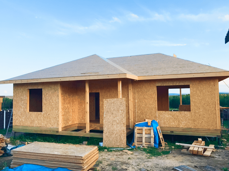 Каркасный дом 8х12