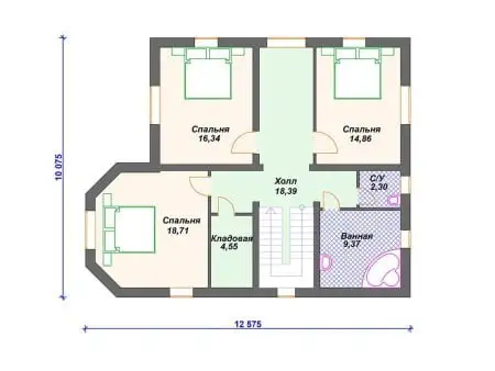 Проект дома К-094 (204.58 кв.м) Проект дома К-094 (204.58 кв.м)