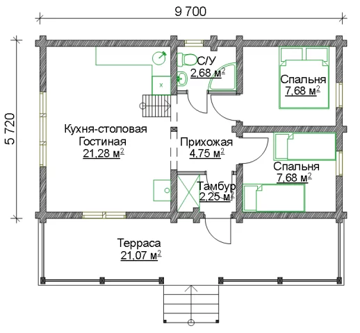 Дом КБ - 95.5 Дом КБ - 95.5