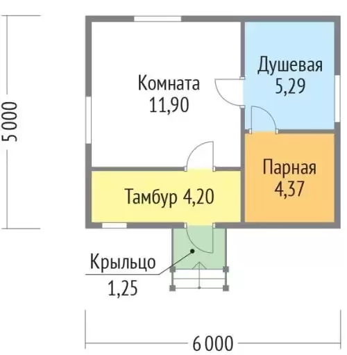 Баня К 27 м² Баня К 27 м²