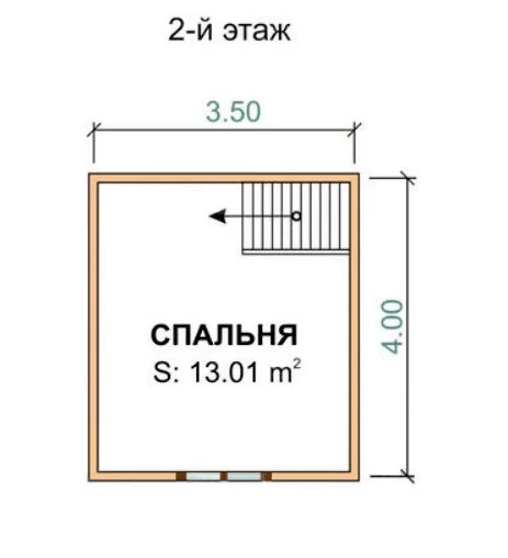 Каркасный дом 4х5 К1П2 Каркасный дом 4х5 К1П2