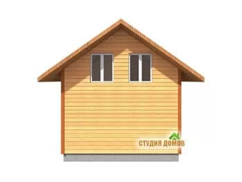 Жилой дом из бруса №12 8x6 м Жилой дом из бруса №12 8x6 м