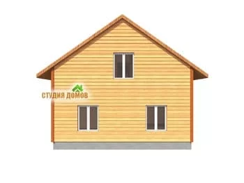 Жилой дом из бруса №3 8x10 м Жилой дом из бруса №3 8x10 м