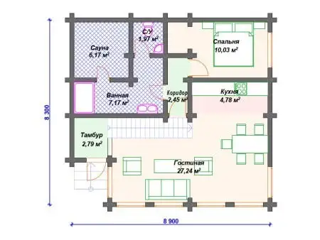 Проект дома ДС-032 (94.31 кв.м) Проект дома ДС-032 (94.31 кв.м)