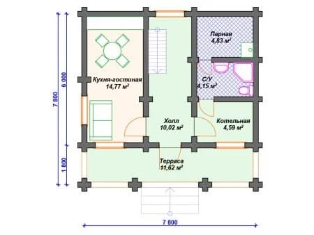 Проект дома ДО-037 (89.59 кв.м) Проект дома ДО-037 (89.59 кв.м)