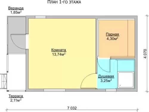 Баня К 25 м² Баня К 25 м²