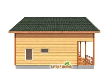 Жилой дом из бруса №8 8x10 м Жилой дом из бруса №8 8x10 м