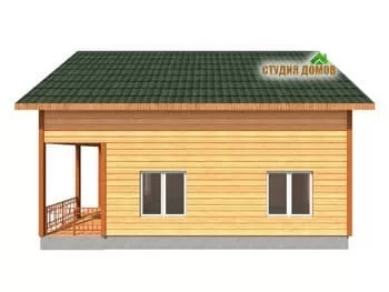 Жилой дом из бруса №8 8x10 м Жилой дом из бруса №8 8x10 м