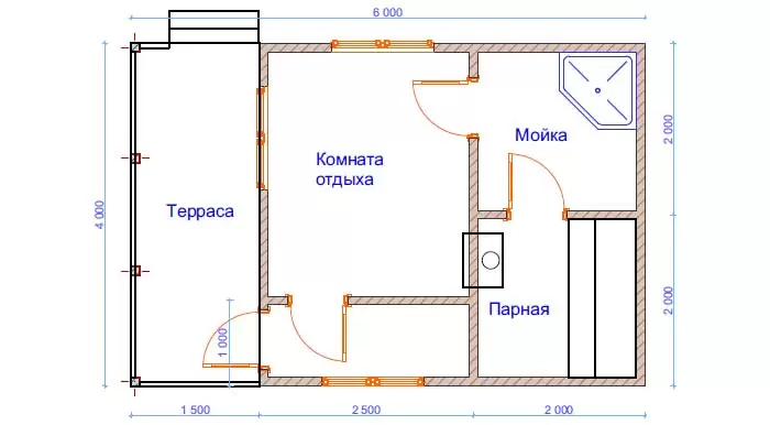 Баня из бруса №8 Баня из бруса №8