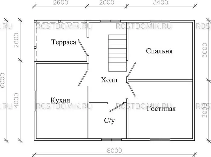 ДОМ ЮЖНЫЙ 6Х8 ДОМ ЮЖНЫЙ 6Х8