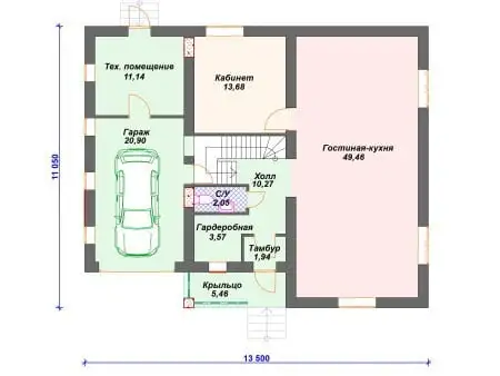 Проект дома К-079 (220.98 кв.м) Проект дома К-079 (220.98 кв.м)