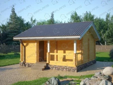 Проект бани Б-046 (28.39 кв.м) Проект бани Б-046 (28.39 кв.м)