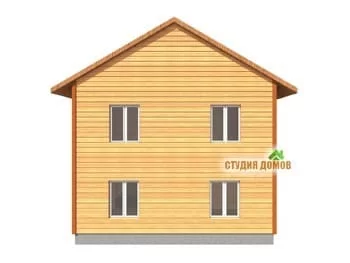 Жилой дом из бруса №15 8x8 м Жилой дом из бруса №15 8x8 м