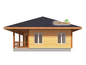 Жилой дом из бруса №13 8x8 м Жилой дом из бруса №13 8x8 м