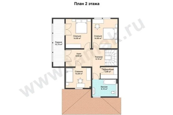 Каркасно-панельный дом Каринтия ПД-305-1-171 Каркасно-панельный дом Каринтия ПД-305-1-171