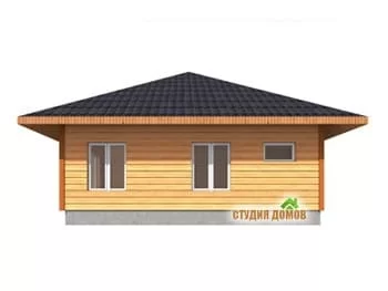 Жилой дом из бруса №13 8x8 м Жилой дом из бруса №13 8x8 м