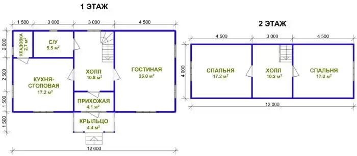 Дом из бруса «Роман» Дом из бруса «Роман»