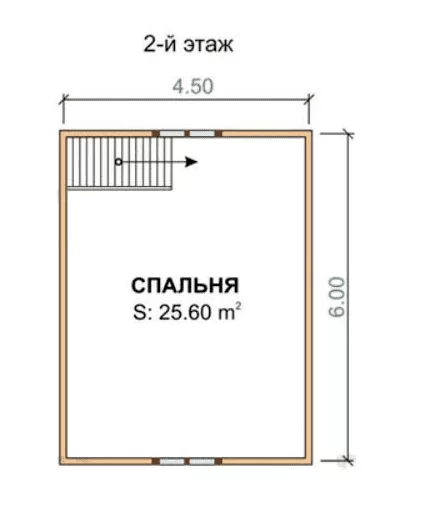 Каркасный дом 6х8 К1П15 Каркасный дом 6х8 К1П15