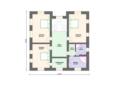 Проект дома К-039 (235.13 кв.м) Проект дома К-039 (235.13 кв.м)