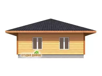 Жилой дом из бруса №13 8x8 м Жилой дом из бруса №13 8x8 м