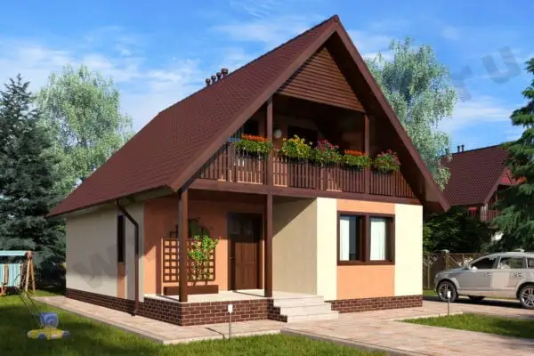 Каркасно-панельный дом ПД-36-К-142 Каркасно-панельный дом ПД-36-К-142