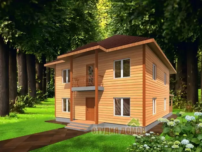 Жилой дом из бруса №2 10x11 м Жилой дом из бруса №2 10x11 м