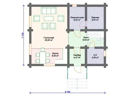 Проект дома ДО-030 (129.27 кв.м) Проект дома ДО-030 (129.27 кв.м)
