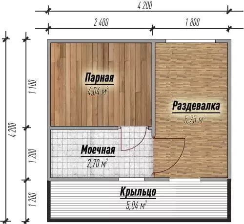 Баня К 17 м² Баня К 17 м²