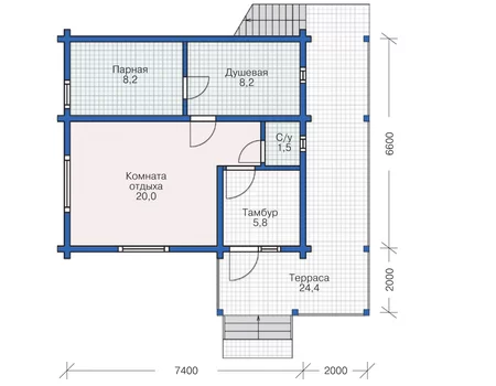 Проект бани 90м² Проект бани 90м²