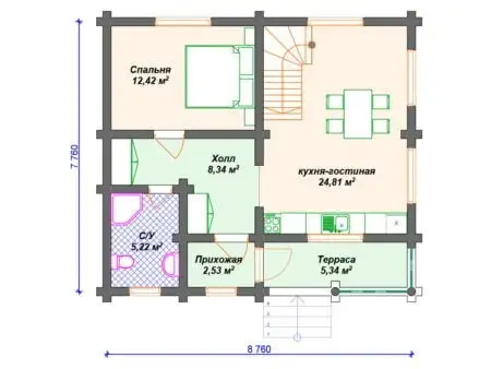 Проект дома ДО-118 (115.00 кв.м) Проект дома ДО-118 (115.00 кв.м)