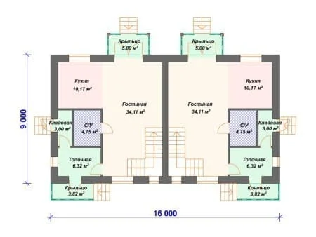 Проект дома К-006 (284.24 кв.м) Проект дома К-006 (284.24 кв.м)