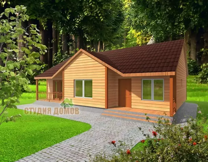 Жилой дом из бруса №11 13x9,2 м Жилой дом из бруса №11 13x9,2 м