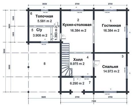 Дом БС - 152 кв.м. Дом БС - 152 кв.м.