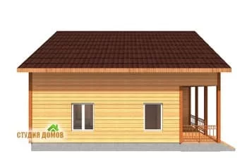 Жилой дом из бруса №3 8x10 м Жилой дом из бруса №3 8x10 м