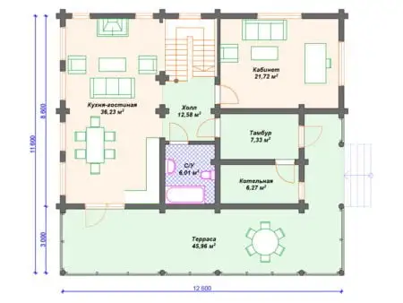 Проект дома ДО-121 (210.22 кв.м) Проект дома ДО-121 (210.22 кв.м)