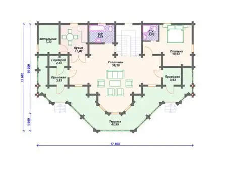 Проект дома ДС-030 (288.76 кв.м) Проект дома ДС-030 (288.76 кв.м)