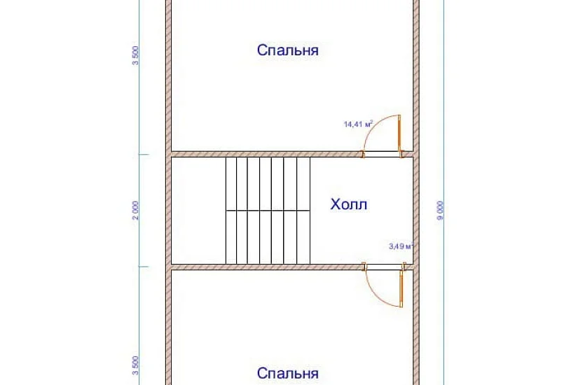 Дом из бруса №27 9x7,5 м Дом из бруса №27 9x7,5 м