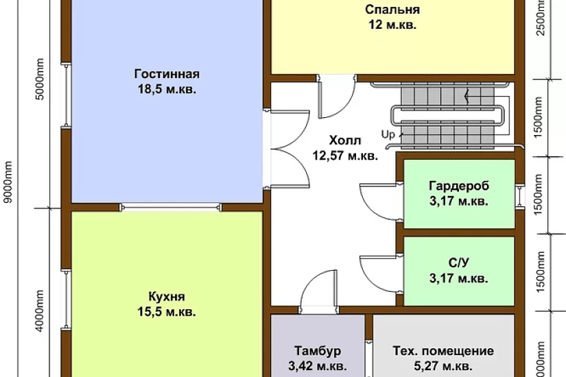 Каркасный дом 9Х9 148 м.кв. Каркасный дом 9Х9 148 м.кв.